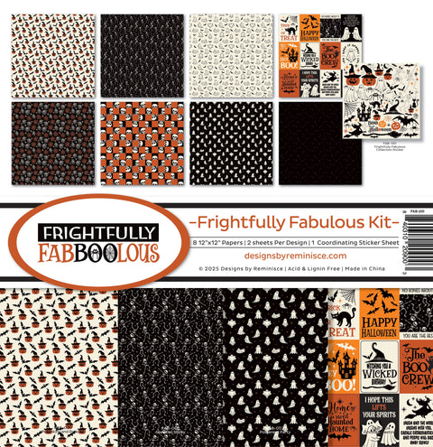Reminisce - 12"x 12" Frightfully Faboolous Paper Pack