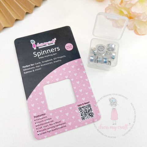 Dress My Craft - Transparent Spinners (12 Pieces)