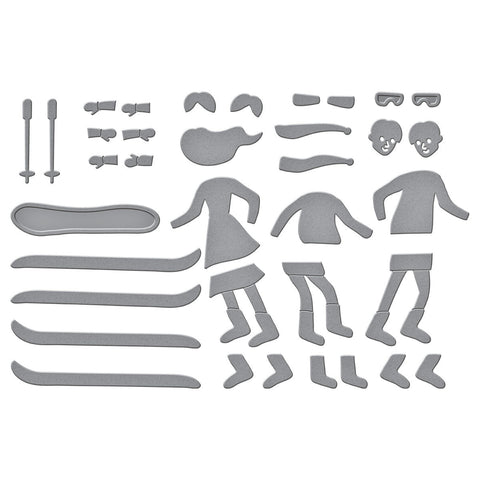 Spellbinders - Hit the Slopes (Ski-Son's Greetings Collection) Dies