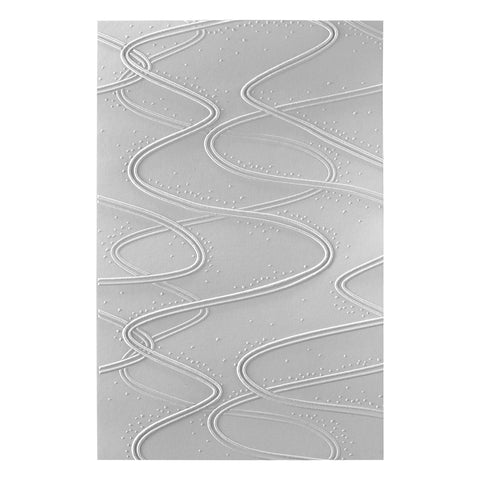 Spellbinders - Streamline 3D Embossing Folder (Ski-Son's Greetings Collection)