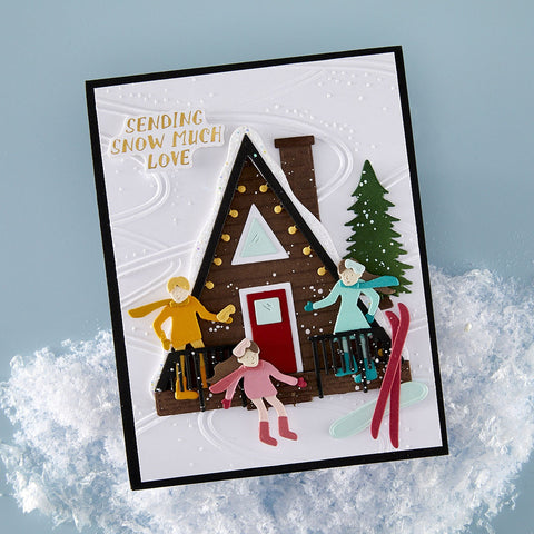 Spellbinders - Ski Lodge (Ski-Son's Greetings Collection) Dies
