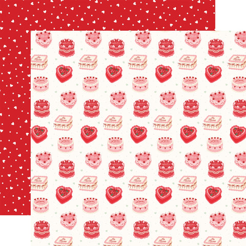 Carta Bella - 12'x 12" Be Mine Cakes (Be Mine) Double-Sided Paper