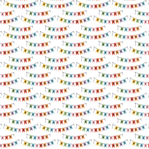 Echo Park - 12"x 12" Birthday Garlands (Party Animal) Double-Sided Paper