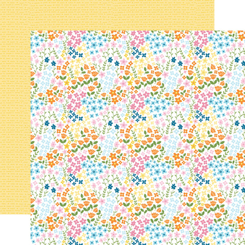 Echo Park - 12'x 12" Love This Life Flowers (You Are My Sunshine) Double-Sided Paper