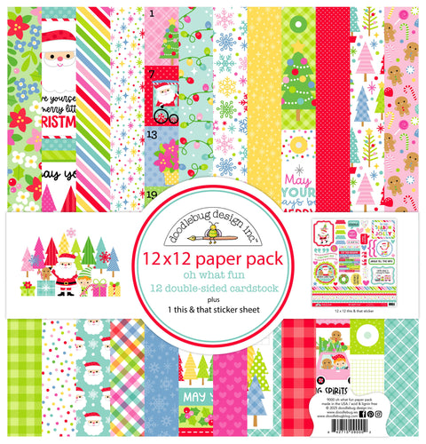 Doodlebug - 12"x 12" Oh What Fun Paper Pack