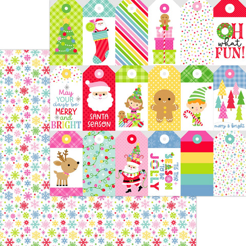 Doodlebug - 12"x 12" Snow What Fun (Oh What Fun) Double-Sided Paper
