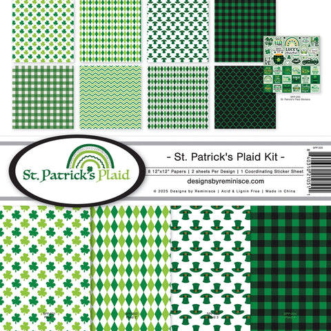 Reminisce - 12'x 12" St. Patrick's Day Paper Pack