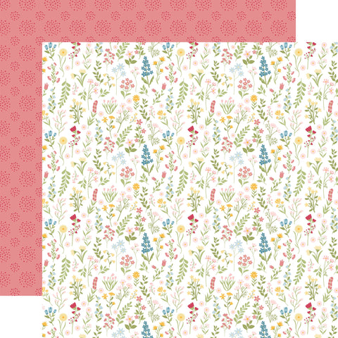 Echo Park - 12"x 12" Sunny Stems (In Full Bloom) Double-Sided Paper