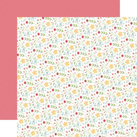 Echo Park - 12"x 12" Market Flowers (In Full Bloom) Double-Sided Paper