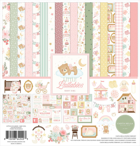 Carta Bella - 12"x 12" Little Lulllabies Baby Girl Paper Pack