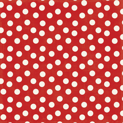 Echo Park - 12"x 12" Red Dot (Mouse & Me) Double-Sided Paper