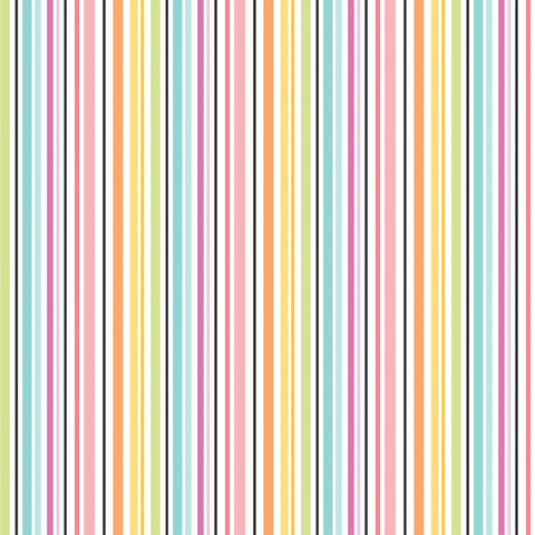 Echo Park - 12'x 12" Make Something Stripes (Craft Room) Double-Sided Paper