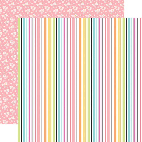 Echo Park - 12'x 12" Make Something Stripes (Craft Room) Double-Sided Paper