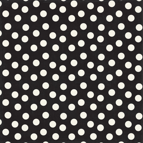 Echo Park - 12"x 12" Black Dot (Mouse & Me) Double-Sided Paper