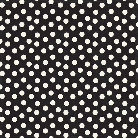 Echo Park - 12"x 12" Black Dot (Mouse & Me) Double-Sided Paper