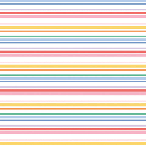 Echo Park - 12"x 12" Summertime Stripes (Our Groovy Summer) Double-Sided Paper