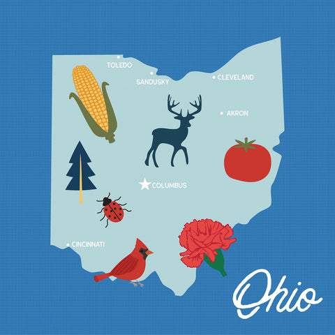 Echo Park - 12"x 12" Our United States (Ohio) Double-Sided Paper