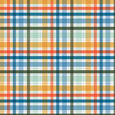 Echo Park - 12"x 12" Love You So Big Plaid (My Favorite Monster) Double-Sided Paper