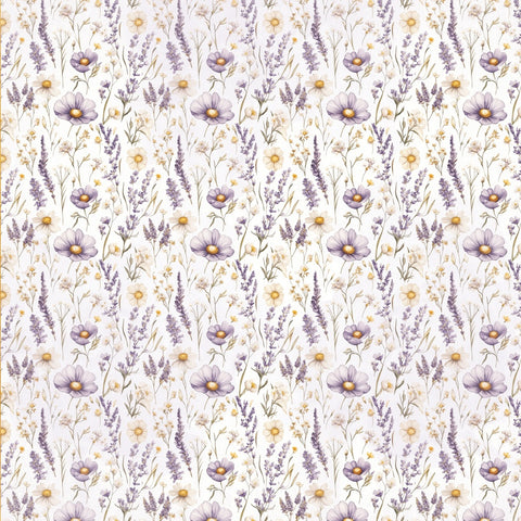 Simple Stories - 12'x 12" Life is Sweet (Lavender Fields) Double-Sided Paper