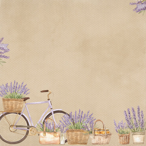 Simple Stories - 12'x 12" Life is Sweet (Lavender Fields) Double-Sided Paper