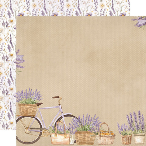 Simple Stories - 12'x 12" Life is Sweet (Lavender Fields) Double-Sided Paper