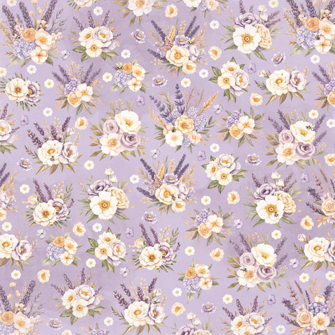 Simple Stories - 12'x 12" 4x6 Elements (Lavender Fields) Double-Sided Paper