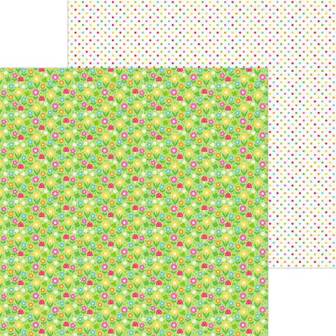 Doodlebug - 12"x 12" Clover Patch (Lucky Me) Double-Sided Paper