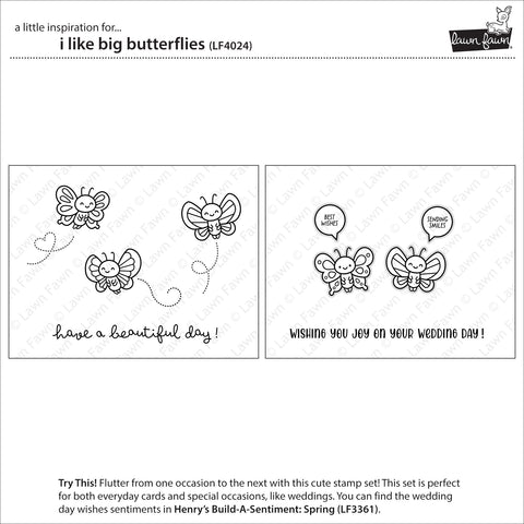 Lawn Fawn - I Like Big Butterflies Dies