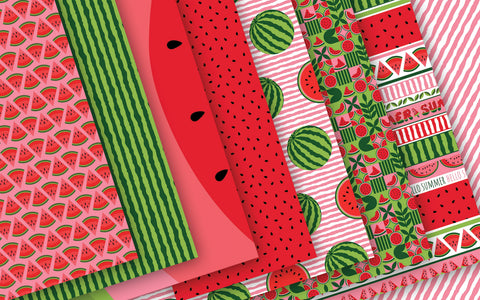 Reminisce - 12"x 12" Watermelon Crawl Paper Pack