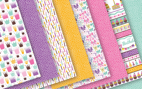 Reminisce - 12"x 12" Birthday Wishes Paper Pack