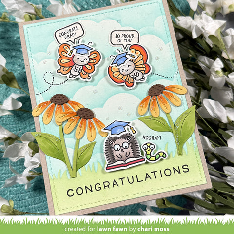 Lawn Fawn - Tiny Sentiments:  Graduation Die
