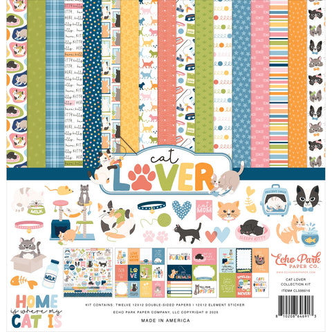 Echo Park - 12"x 12" Cat Lover Paper Pack