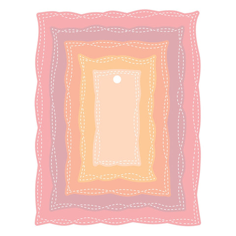 Spellbinders - Playful Stitched Panels Die
