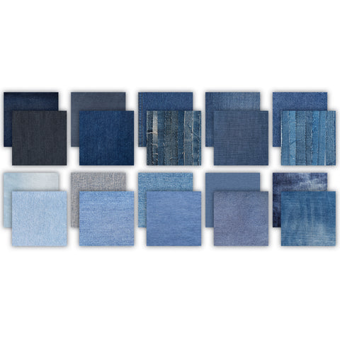 Craft Consortium - 6"x 6" Denim Textures Double-Sided Paper Pad