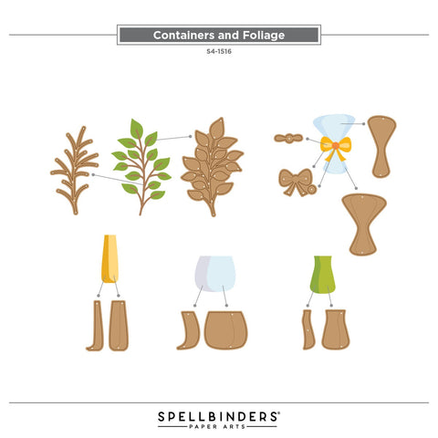 Spellbinders - Containers and Foliage Dies