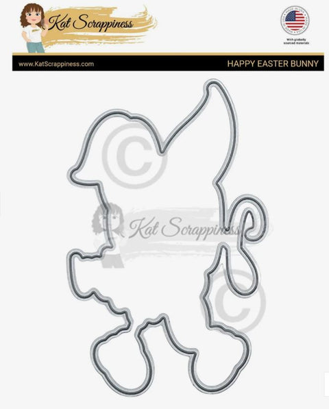 Kat Scrappiness - Happy Easter Bunny Die