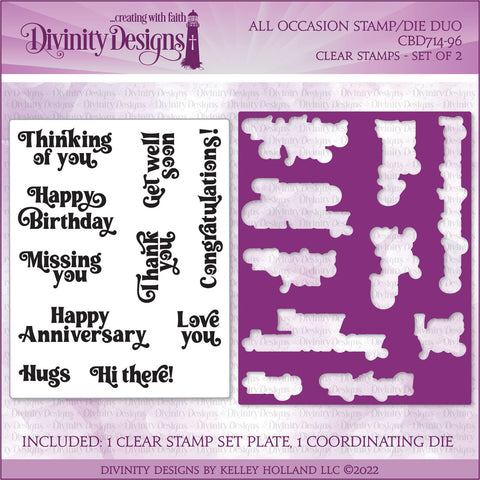 Divinity Designs - All Occasion Stamp & Die Combo