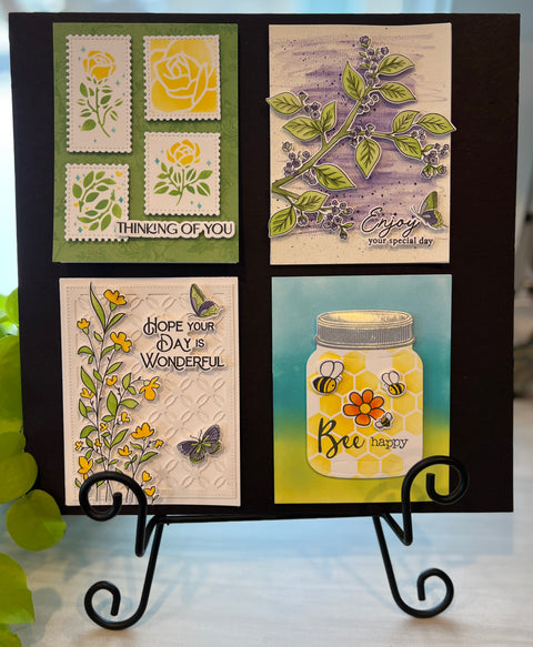 Avra & Lee Anne's Intro to Stenciling Card Class
