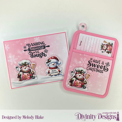 Divinity Designs - Gingerbread & Snowman Recipe Card Paper/Die Duo