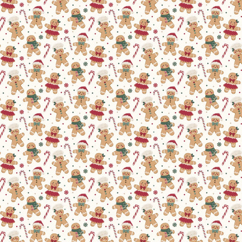 Echo Park - 12"x 12" Cheerful Gingerbread (Baking Christmas Cheer) Double-Sided Paper