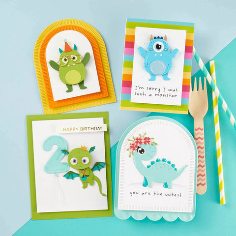 Spellbinders - Dancin' Birthday Dragon (Monster Birthday Collection) Dies