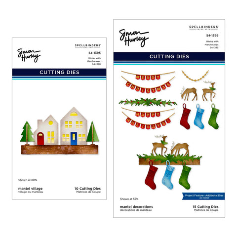 Spellbinders - Mantle Village & Decorations Die Bundle