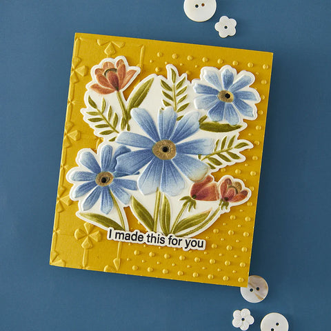 Spellbinders - Polka Dot & Posy Duo 3D Embossing Folder