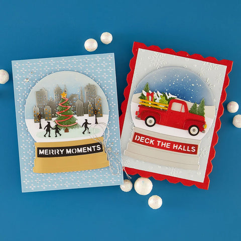 Spellbinders - Holiday Truck Scene (Simon's Snow Globes Collection) by Simon Hurley Dies