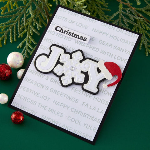 Spellbinders - Snowflake Joy Stamp & Die by Lisa Horton