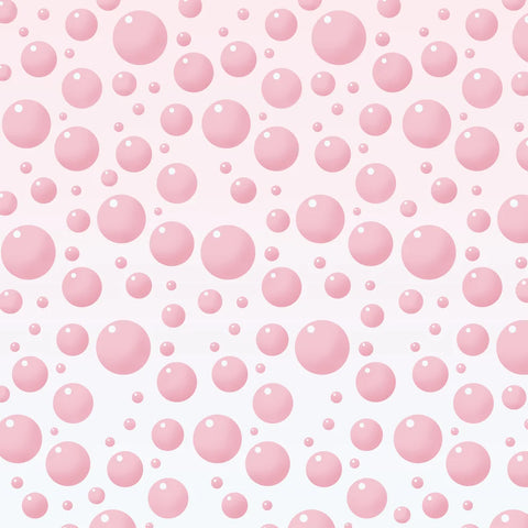 Scrapbook Supply Co. - 12"x 12" Bubbles (Bathtub Time Girl Collection) Double-Sided Paper