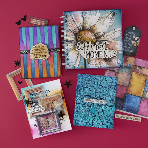 Spellbinders - Distress Mix 3D Embossing Folder