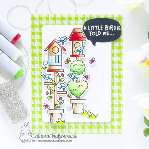 Newton's Nook - Birdhouse Greetings Stamp Set