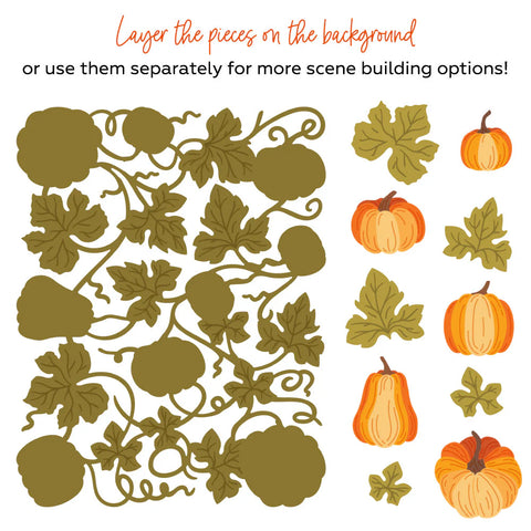 Honey Bee - Bold Background: Pumpkin Patch Die