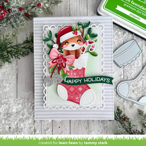 Lawn Fawn - Build-a-Critter Christmas Accessories